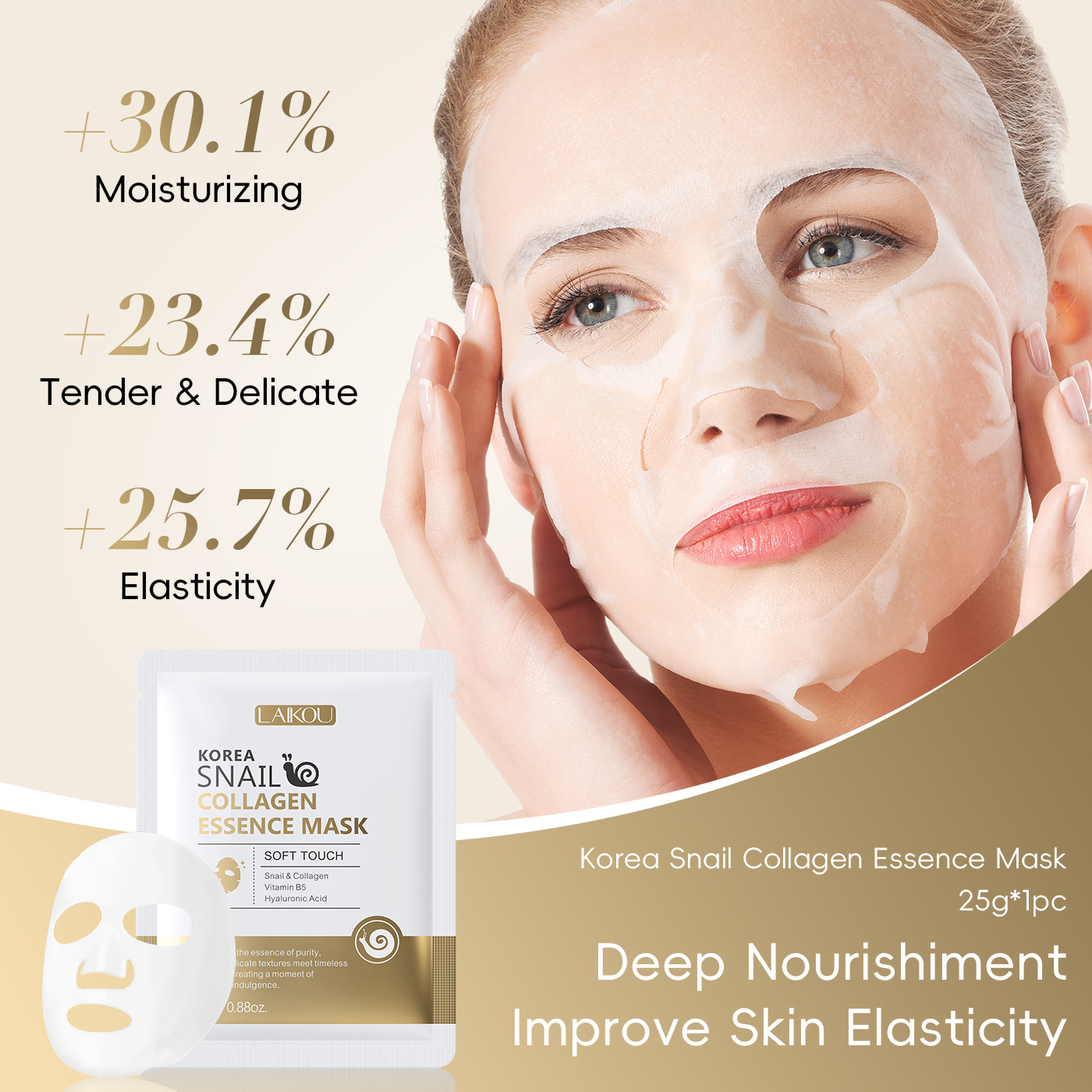Snail Mucin Essence - Masker Lembar Mucin & Protein Siput,
