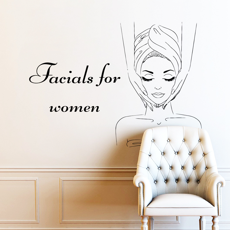 Skincare Quote - Tanda Spa Decal Dinding Kutipan Wajah