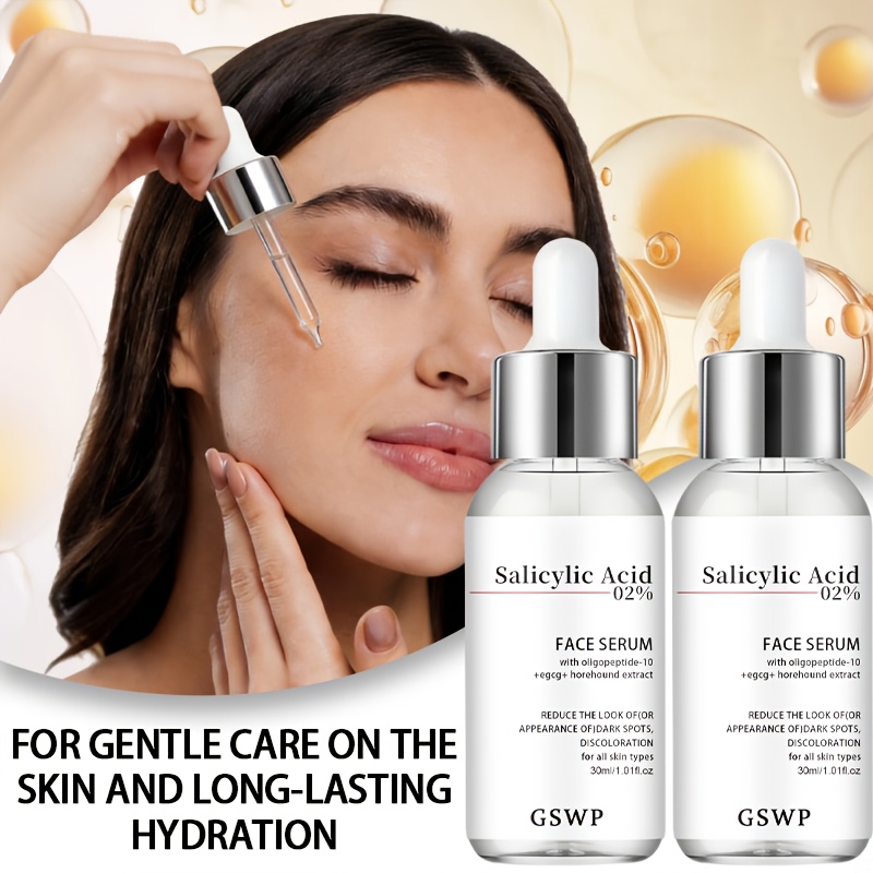 Aha Bha Exfoliant - Serum Asam Salisilat GSWP, Mengandung Oligopeptida,