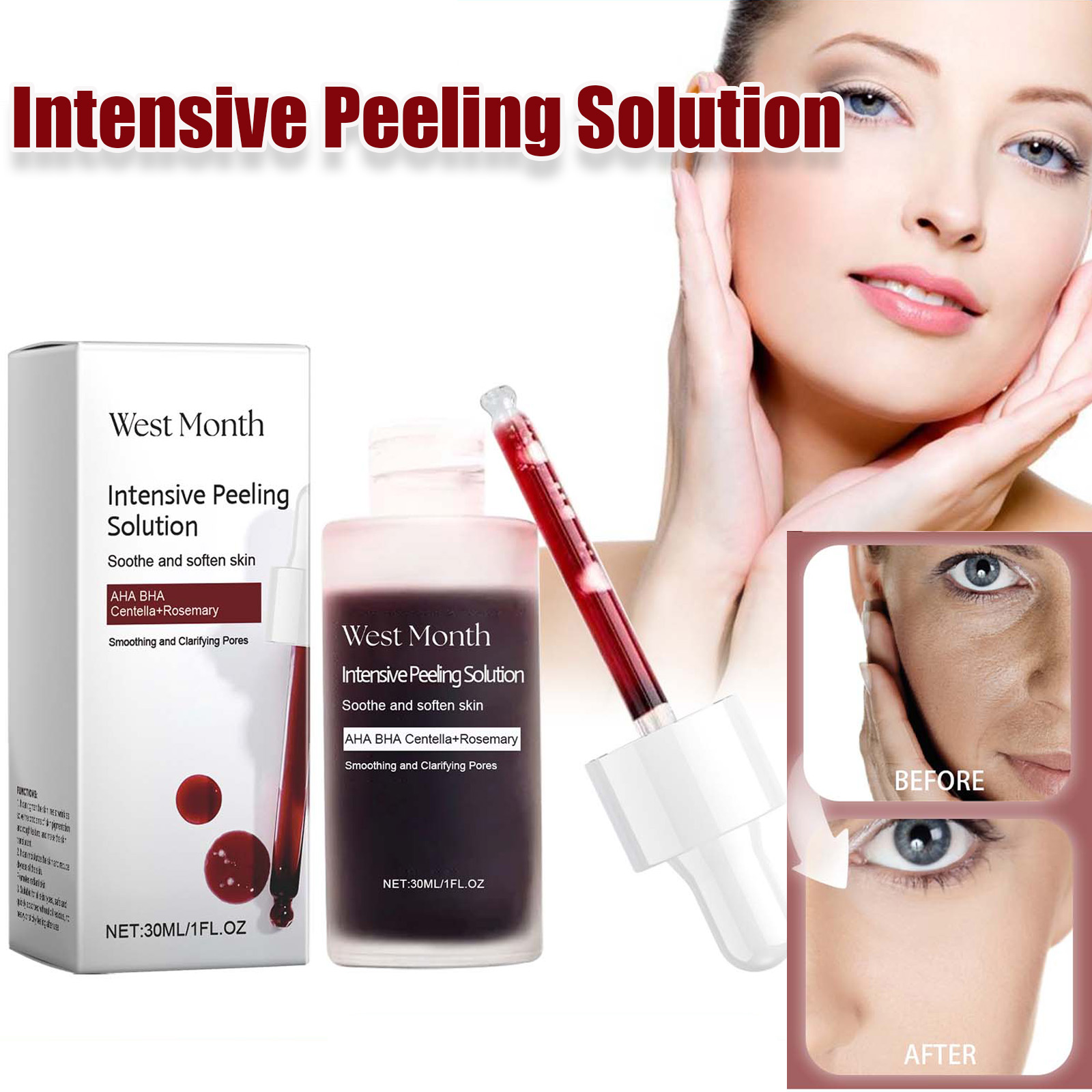 Aha Bha Exfoliant - Serum Wajah Pengelupas Anti Jerawat Mencerahkan