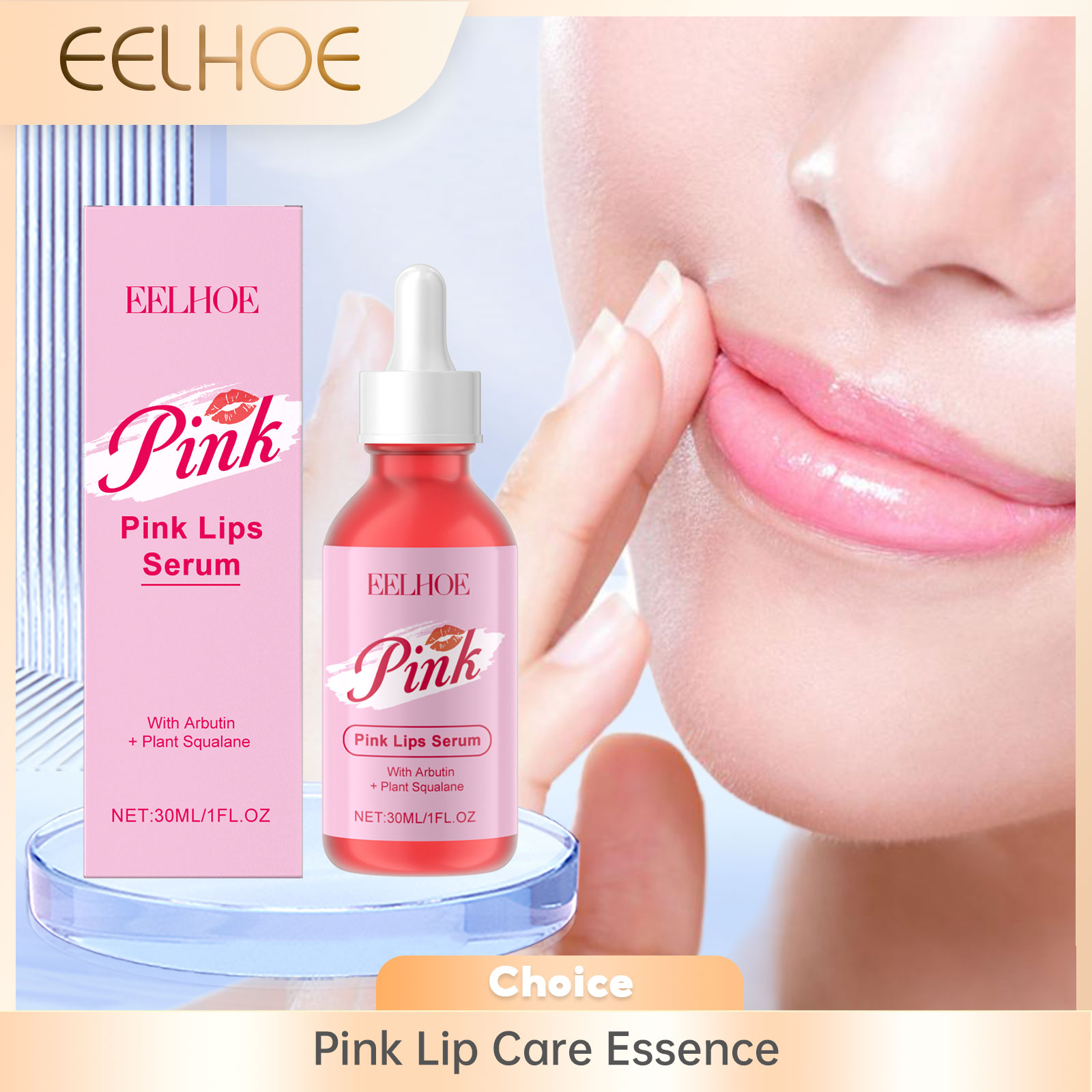 Skincare Pink - EELHOE Serum Perawatan Bibir Merah Muda