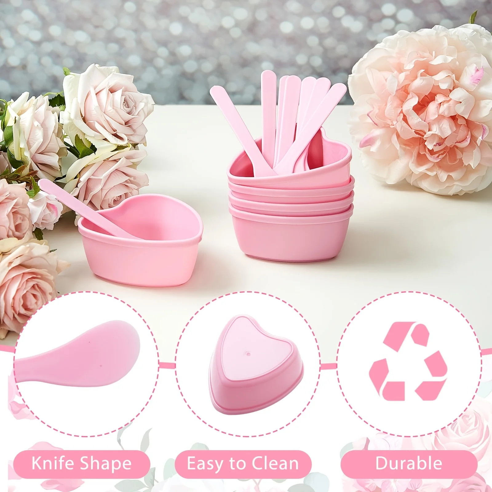 Mangkuk Pencampur Masker Wajah - Skincare Pink ulasan dan harga