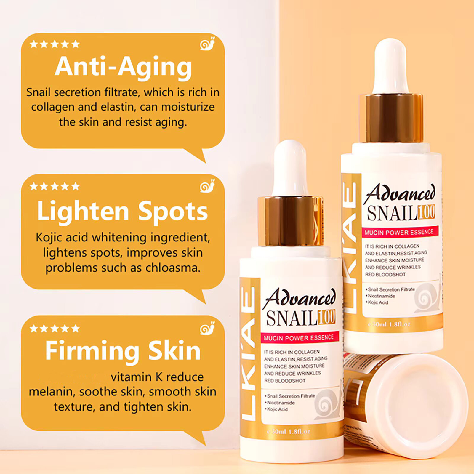 LKIAE Advanced Snail Mucin Wom - Snail Mucin Essence ulasan dan harga